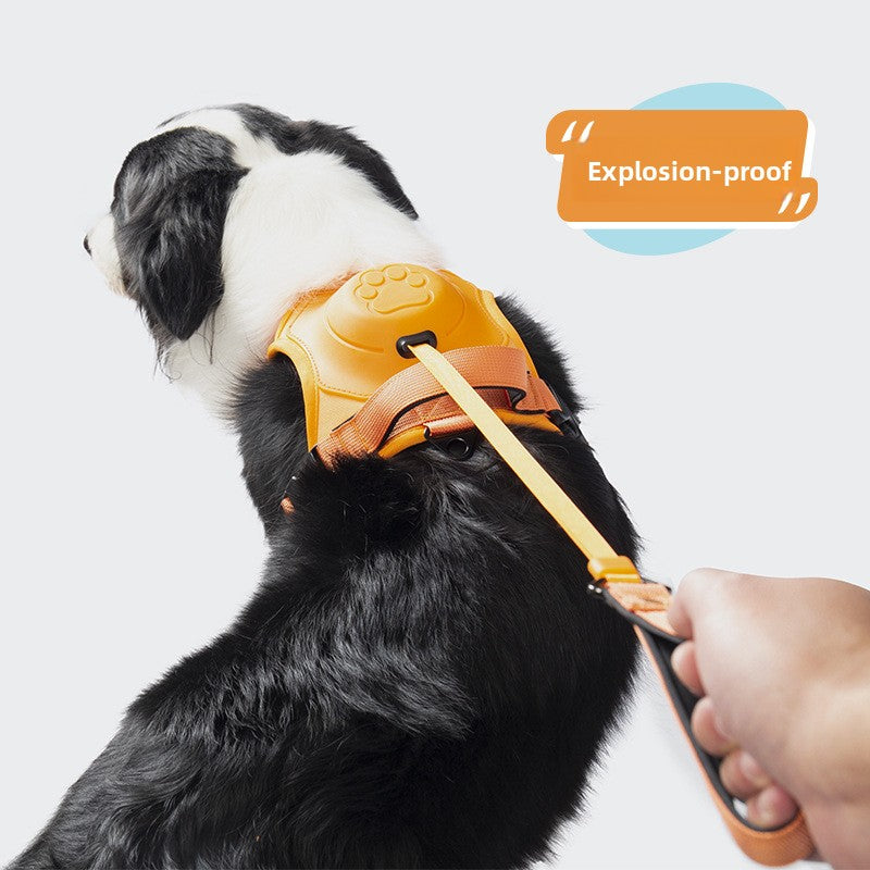 Retractable Vest-Style Dog Harness Leash