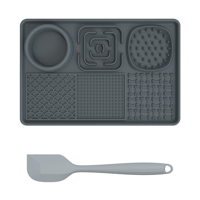 Silicone Pet Licking Mat Slow Feeder with Suction Cups