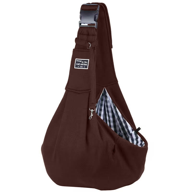 Single shoulder out portable pet bag