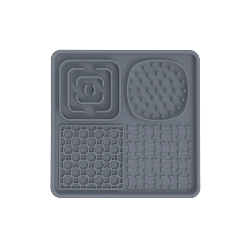Silicone Pet Licking Mat Slow Feeder with Suction Cups