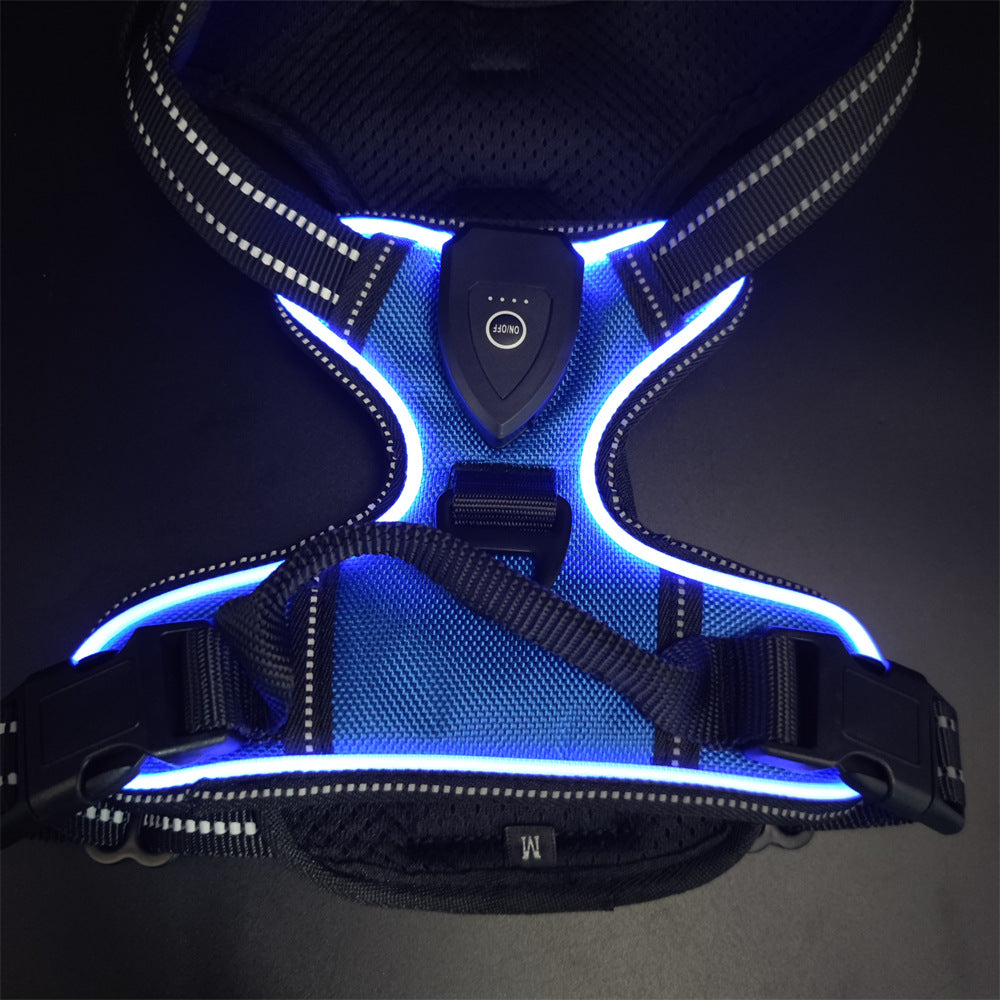 LED Luminous Pet Chest Strap Night