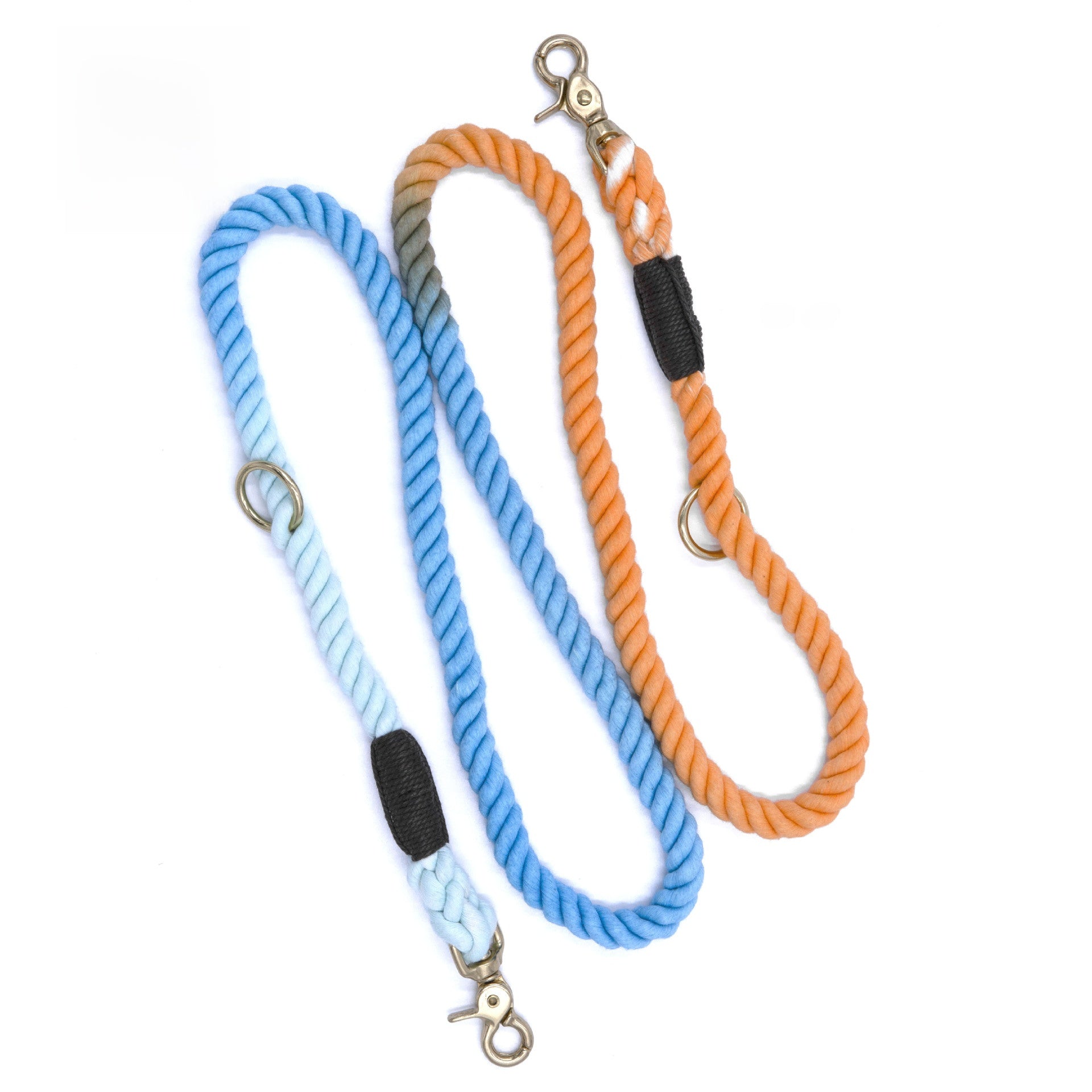 Handmade Cotton Braided Dog Leash with Copper Hook
