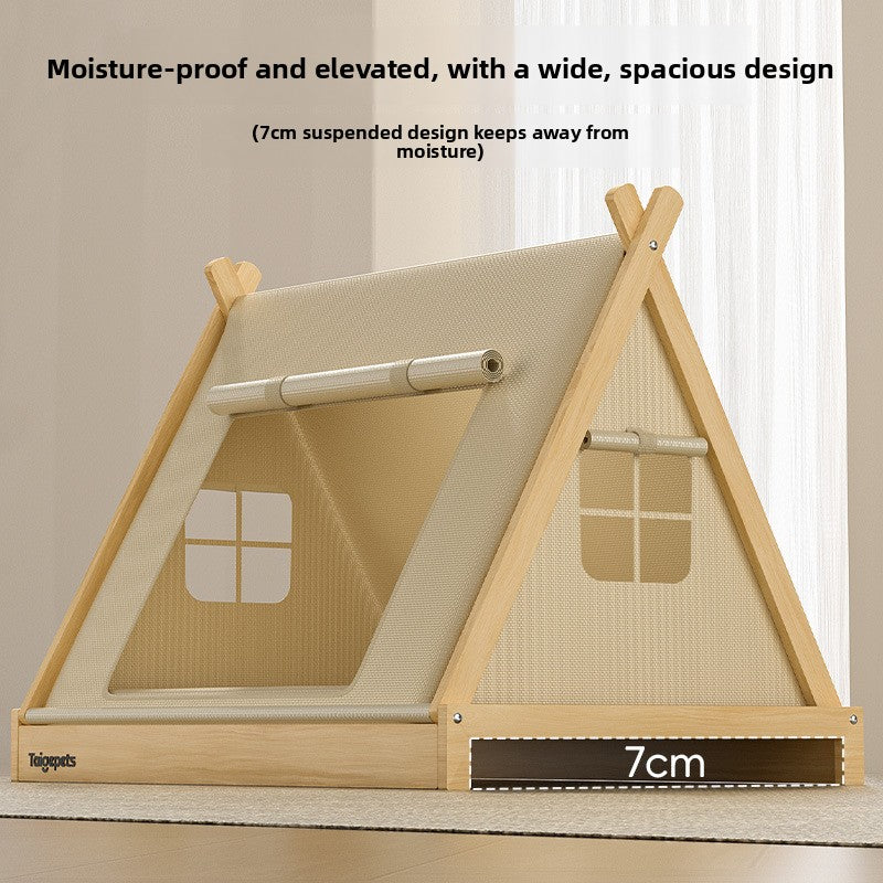 Small Dog Kennel Tent with Four-Season Mat