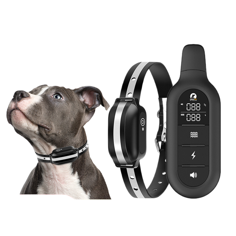Pet training remote control dog trainer collar electric shock waterproof dog trainer bark stopper training supplies