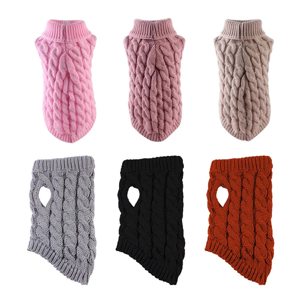 Pet dog knitted sweater