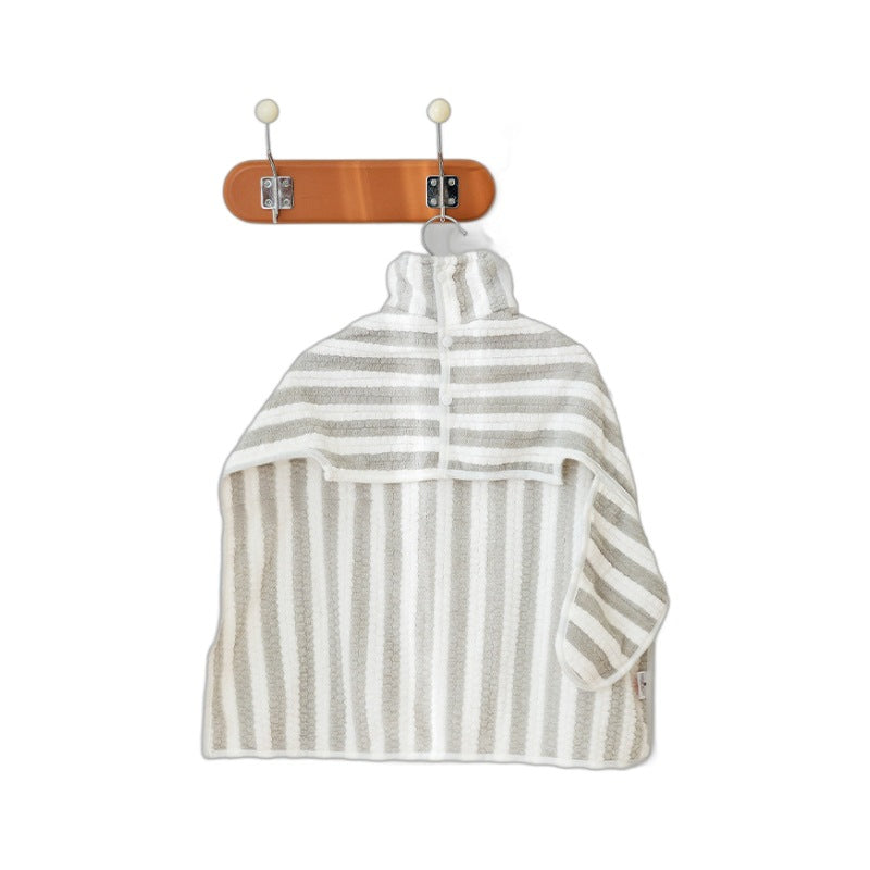 Dog bathrobe with thick padding and quick-drying property