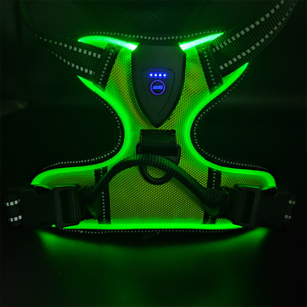 LED Luminous Pet Chest Strap Night