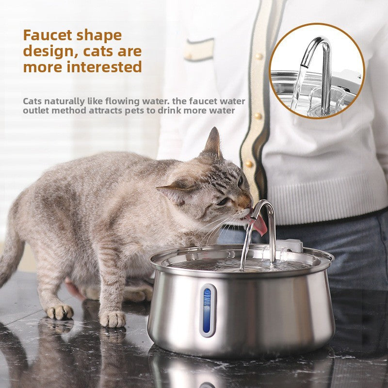 Stainless steel water feeder for pet