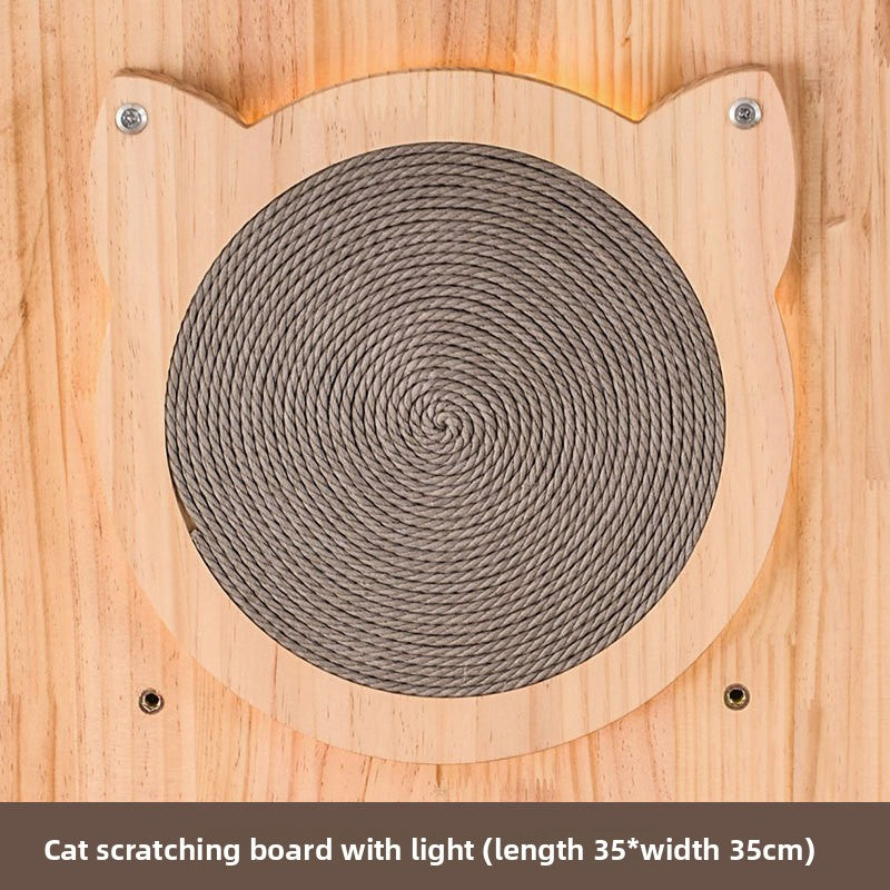 Modular Wall-Mounted Cat Climbing Tree with Perch