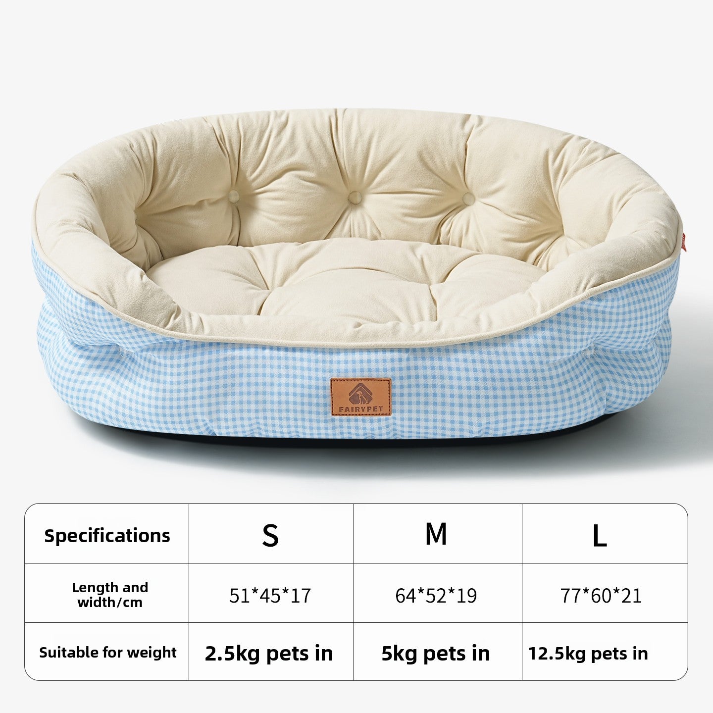 All Seasons Plush Dog Bed with Cooling Pad Option