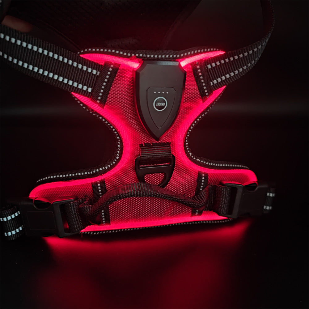 LED Luminous Pet Chest Strap Night