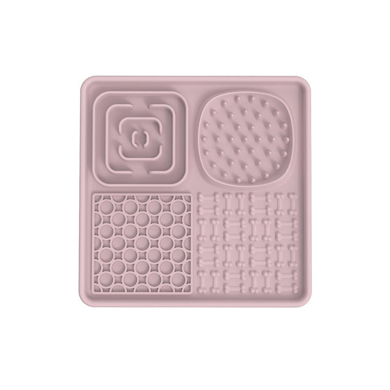 Silicone Pet Licking Mat Slow Feeder with Suction Cups