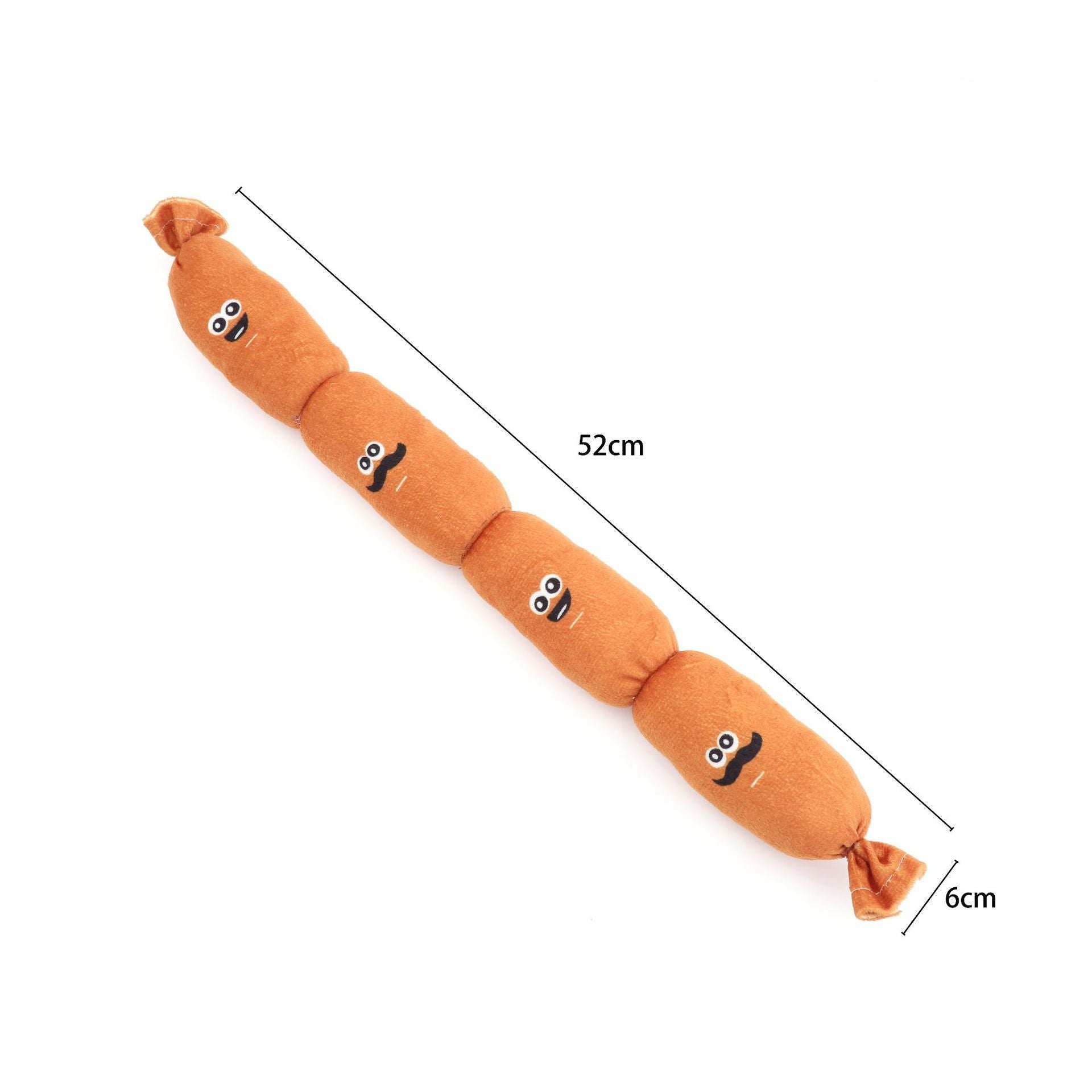 Plush Squeaking Sausage Dog Toy