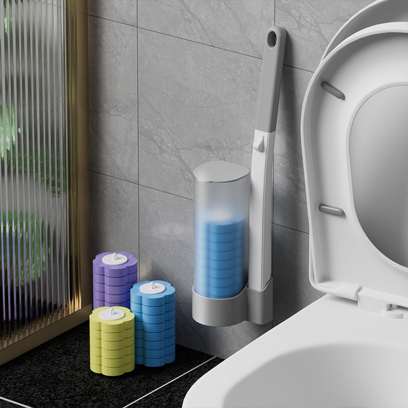 Disposable toilet brush