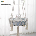 Cotton Rope Pet Hanging Basket Bed